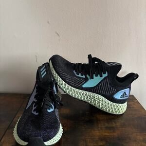 Adidas alphaedge 4d purplebluegreen size